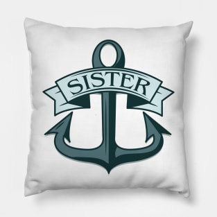 Sister Ships Anchor Pillow