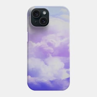 watercolor purple sky background Phone Case