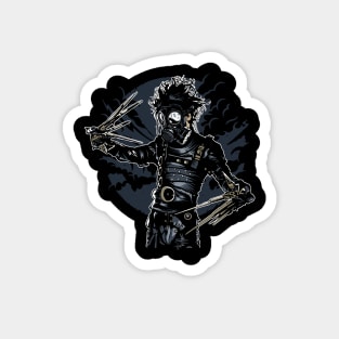 Gas Mask Scissorhands Magnet