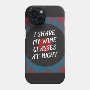 Wine Glasses at Night Phone Case