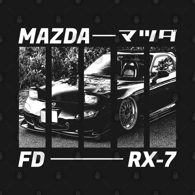 MAZDA RX-7 FD Black 'N White 3 (Black Version) by Cero