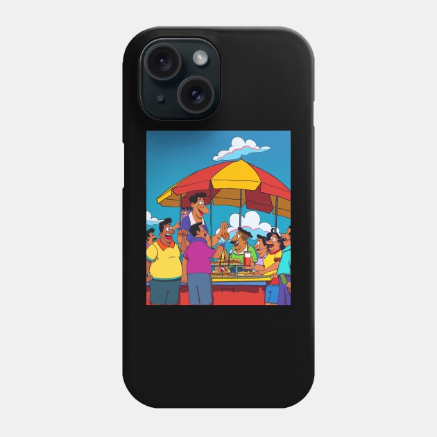 Fat Albert Creator Insights Phone Case by skeleton sitting chained