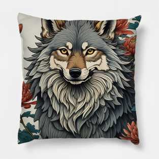 Blossom wolf Pillow