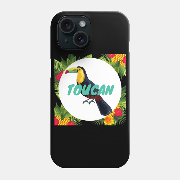 Colorful Keel-Billed Toucan Charity Phone Case by Charitee