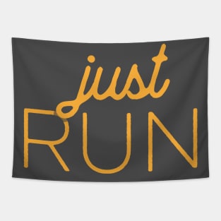 Just Run Runners Graphic Tapestry