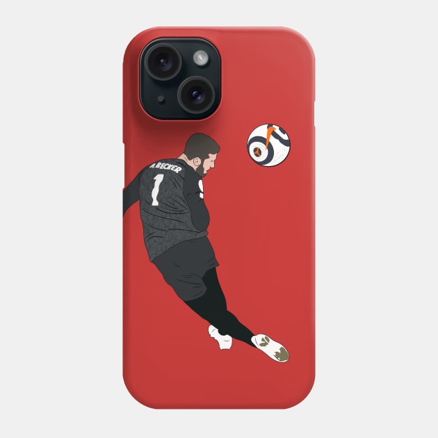 Alisson Becker Last Minute Header Phone Case by Hevding