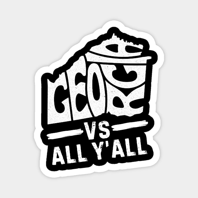 Georgia Vs Y'all Magnet by The WYLD Tribe