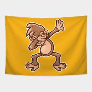 Dabbing Monkey Tapestry