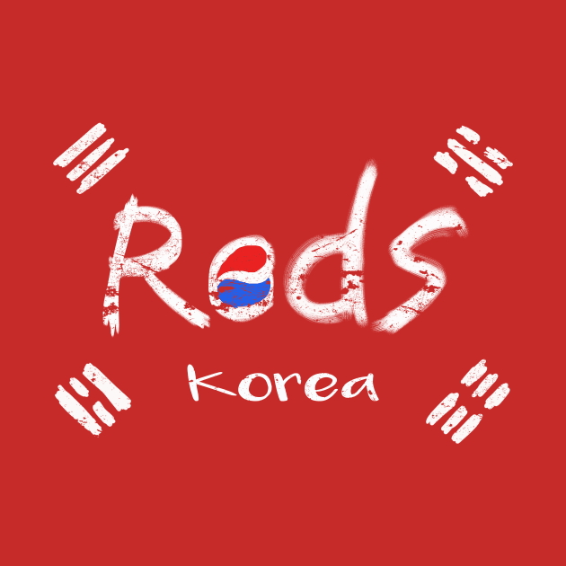 Korean soccer red tee for world cup by LND4design