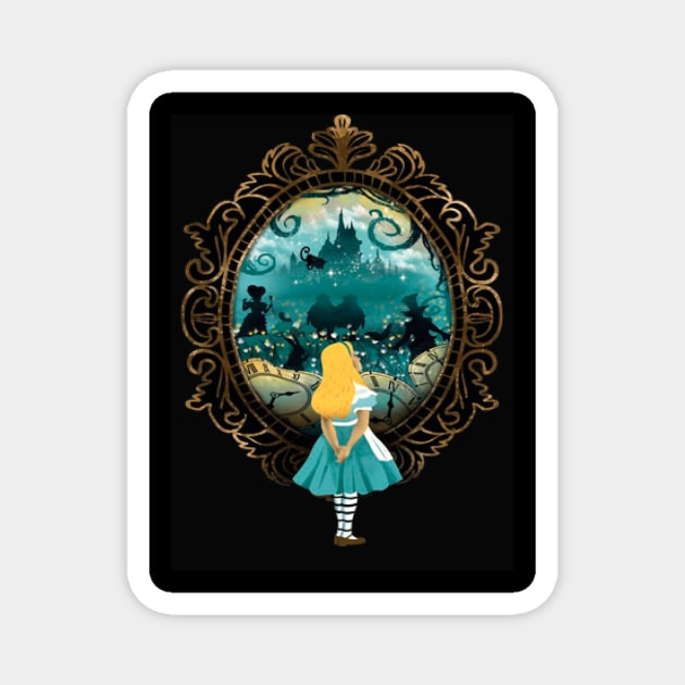 Alice in wonderland Magnet by BlackOcult