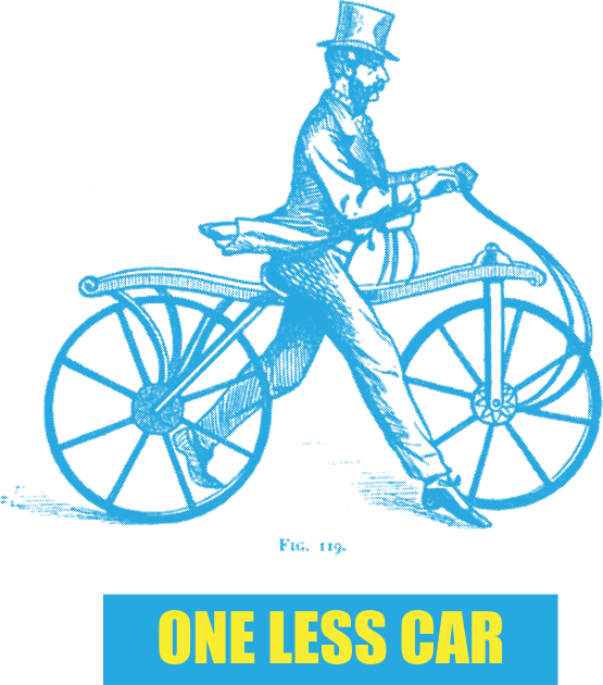 One Less Car Kids T-Shirt by Mobykat