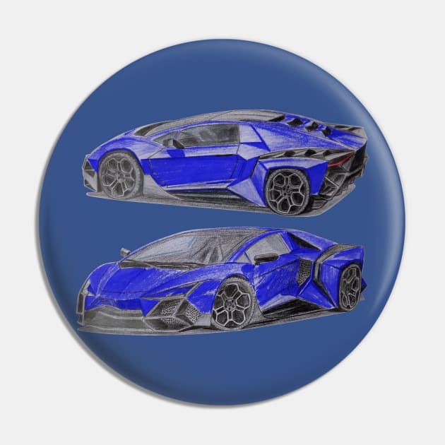 Lamborghini Pin by An.D.L.