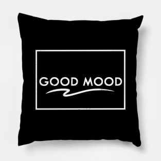 good mood Typography T shirt quotes retro vintage Pillow