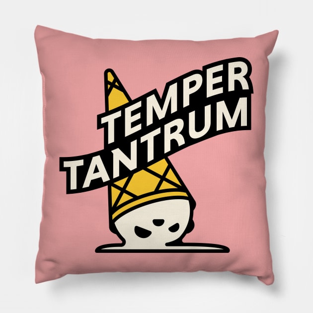 Temper tantrum Pillow by Nora Gazzar