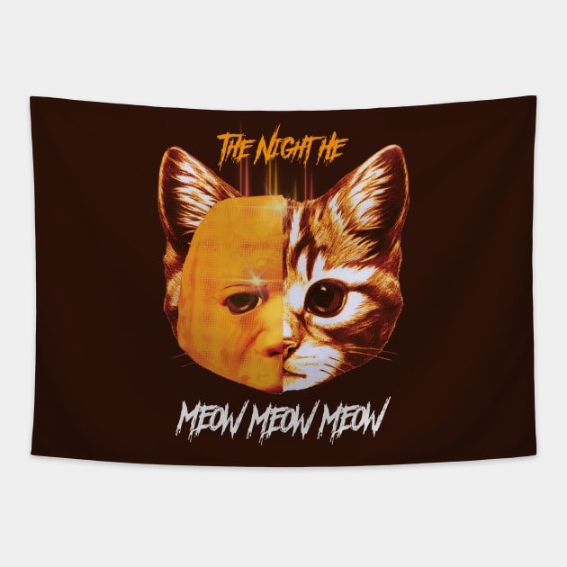 Meow Myers Tapestry by Frajtgorski