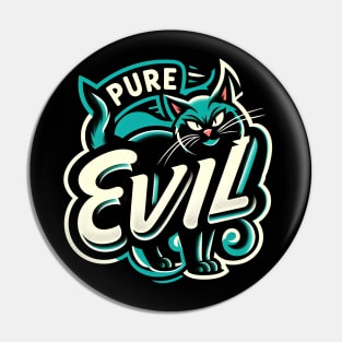 Pure Evil - Black Cat Pin