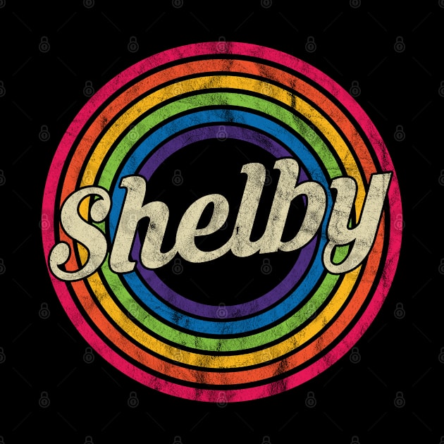 Shelby - Retro Rainbow Faded-Style by MaydenArt