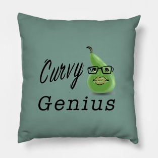 Cute curvy genius womens design Pillow