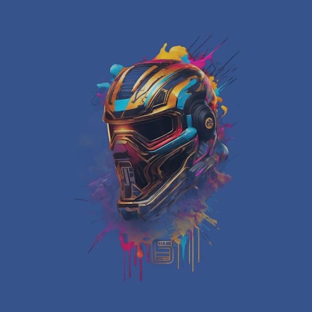 Futuristic Gamer Helmet by SaMario_Styles