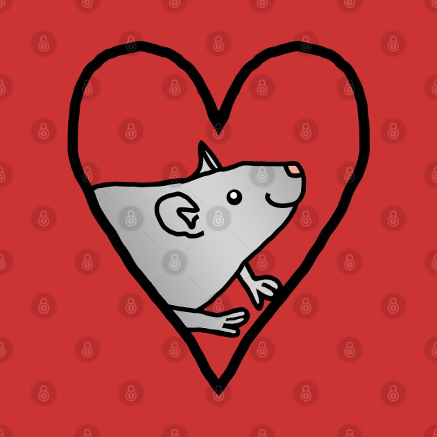 My Small Valentines Rat by ellenhenryart