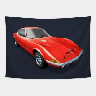 1972 Opel GT in red Tapestry