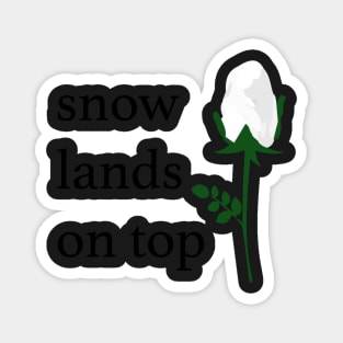 Snow Lands On Top Magnet