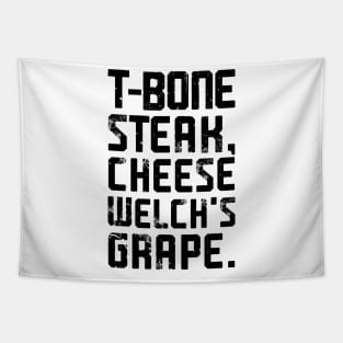 Guest Check - T-Bone Steak, Cheese Eggs, Welch's Grape Tapestry