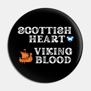 Scottish Heart Viking Blood. White text. Gift ideas for historical enthusiasts available on t-shirts, stickers, mugs, and phone cases, among other things.. Pin