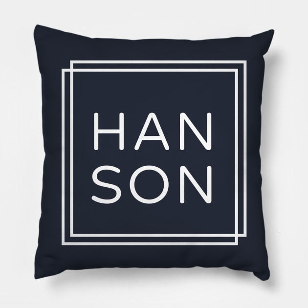 hanson Pillow by BeyondtheSea