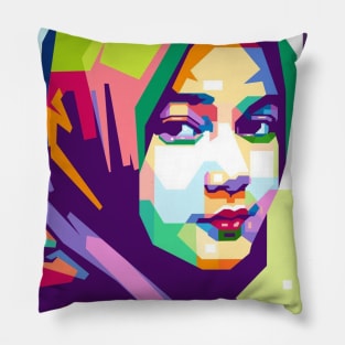 Girl Pop Art Pillow