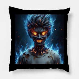 Blue Flames Pillow