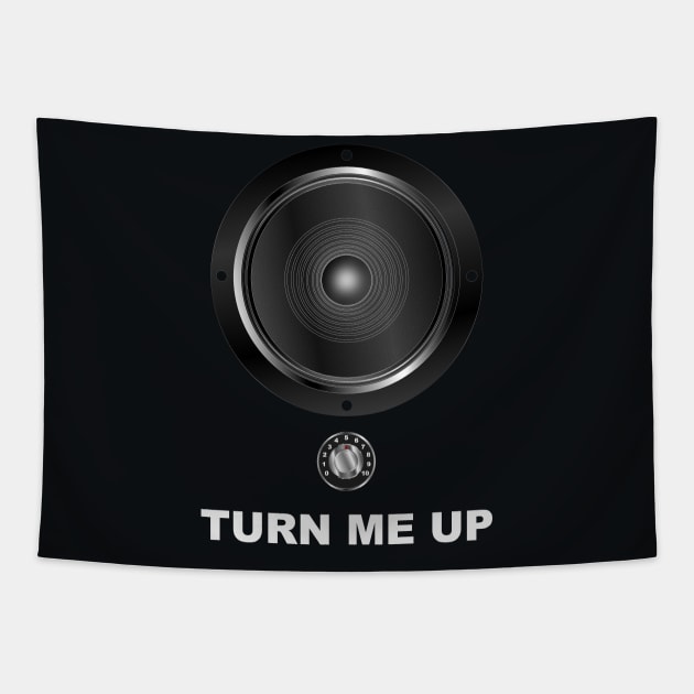 Turn Me Up - Woofer + Vol Knob Tapestry by geodesyn