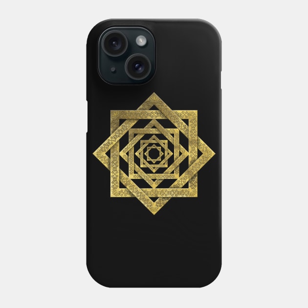 Golden Star of Lakshmi - Ashthalakshmi Phone Case by Nartissima