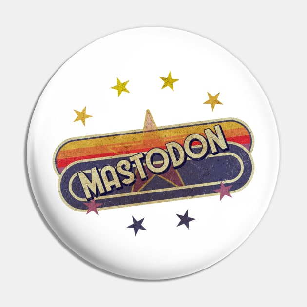 Mastodon Pin by ElaCuteOfficeGirl Waving Hand