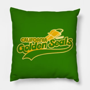 Defunct California Golden Seals Hockey Team Pillow