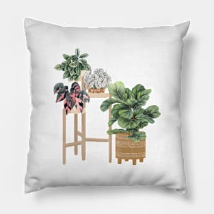 Plant Friends Illustration 2 Pillow