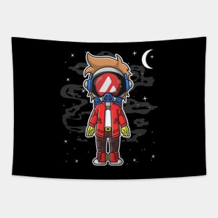 Hiphop Astronaut Avalanche AVAX Coin To The Moon Crypto Token Cryptocurrency Wallet Birthday Gift For Men Women Kids Tapestry