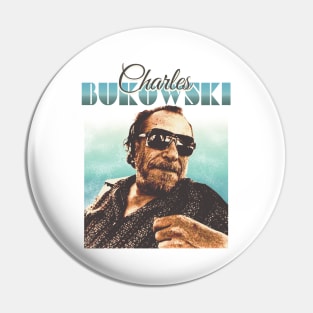 Charles Bukowski // Retro Style Design Pin