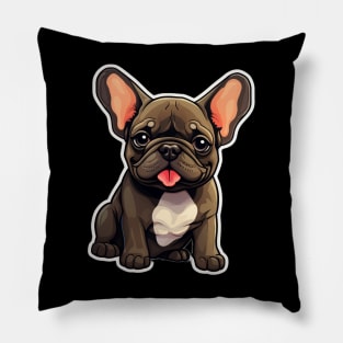 Cute French Bulldog Frenchie Dog Lover Funny Pillow