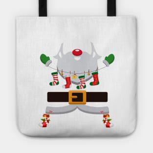 Engineer Claus Santa Christmas Costume Pajama Tote