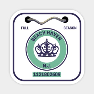 Beach Haven New Jersey Beach Badge Magnet