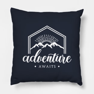 Mountains and sun Pillow