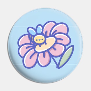 cute bee on flower Pin