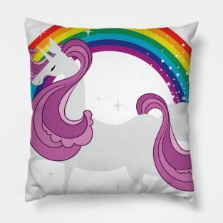 Unicorn 100th Day Of School 100 Days For Girls Pillow