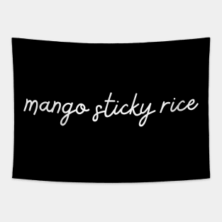 mango sticky rice - white Tapestry