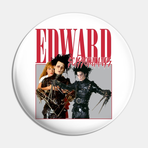 Edward Scissorhands retro movie Pin by CelestialCharmCrafts