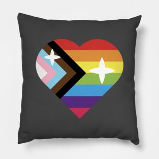 Progress Pride Heart Pillow