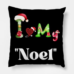 Xmas with "Noel" Pillow