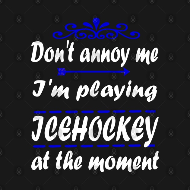 Ice Hockey Bodycheck Puck Stadium Gift Quote by FindYourFavouriteDesign