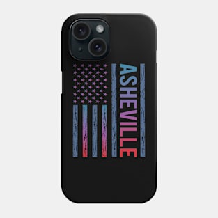 Blue Red Flag - Asheville Phone Case